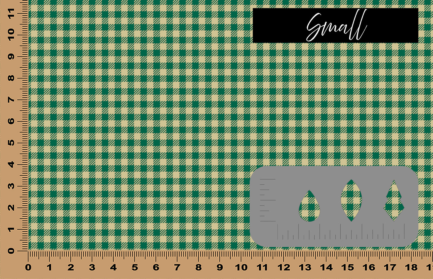 DecoCraft - Team Inspired - Plaid - Buffalo Plaid - Green & Gold