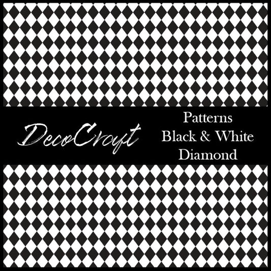 DecoCraft - Patterns - Black & White Diamond