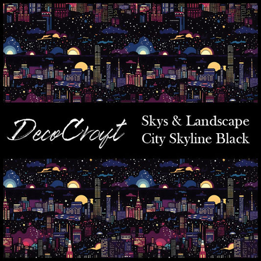 DecoCraft - Landscapes & Skies - City Skyline - Black