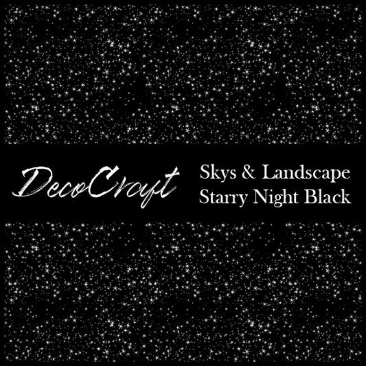 DecoCraft - Landscapes & Skies - Starry Night - Black
