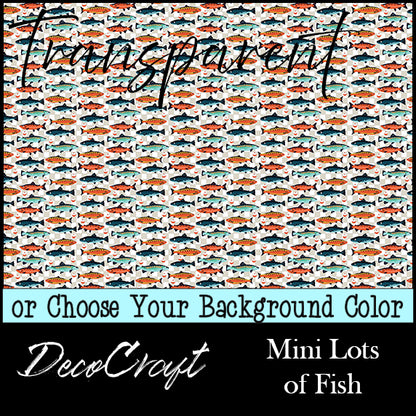 DecoCraft - Transparent - Animals - Sea Life - Mini Lots of Fish