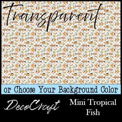 DecoCraft - Transparent - Animals - Sea Life - Mini Tropical Fish