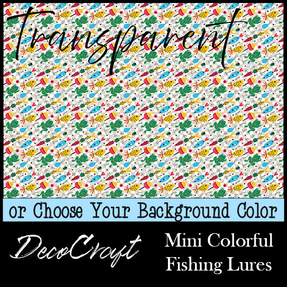 DecoCraft - Transparent - Animals - Sea Life - Mini Colorful Fishing Lures