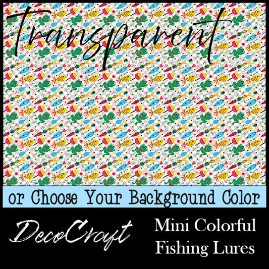 DecoCraft - Transparent - Animals - Sea Life - Mini Colorful Fishing Lures