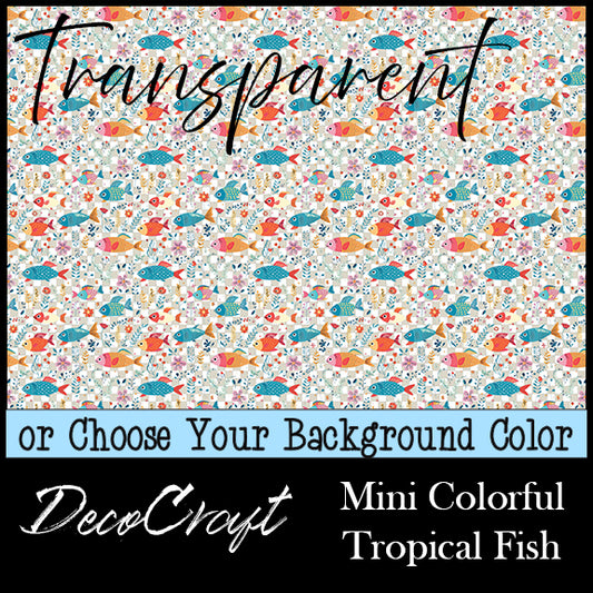 DecoCraft - Transparent - Animals - Sea Life - Mini Colorful Tropical Fish