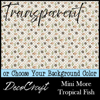 DecoCraft - Transparent - Animals - Sea Life - Mini More Tropical Fish