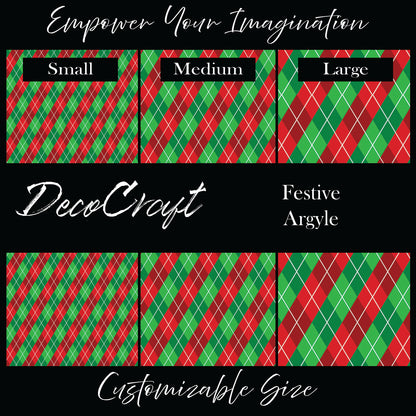 DecoCraft Christmas - Plaid - Festive Argyle