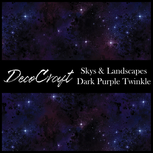 DecoCraft - Landscapes & Skies - Dark Purple Twinkle