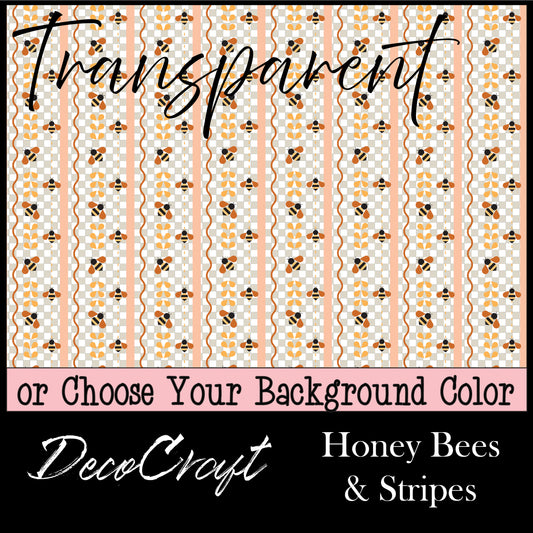 DecoCraft - Transparent - Animals, Bugs, & Birds - Honey Bees & Stripes