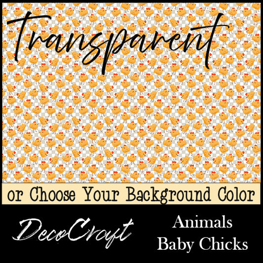 DecoCraft - Transparent - Animals - Baby Chicks