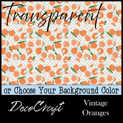 DecoCraft - Transparent - Flowers & Greenery - Vintage Oranges