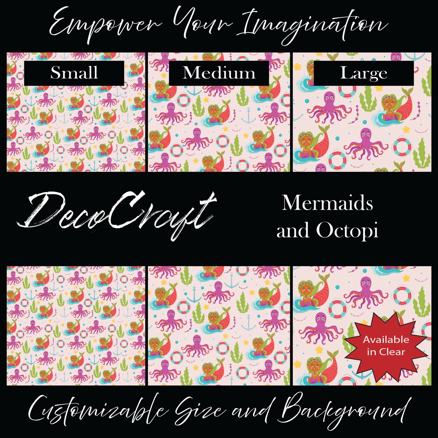 DecoCraft - Fairy Tales - Mermaids and Octopi