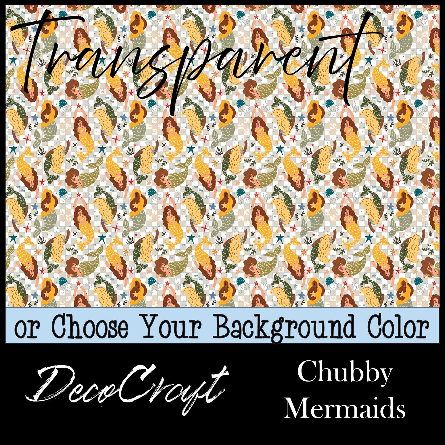 DecoCraft - Transparent - Fairy Tales - Chubby Mermaids