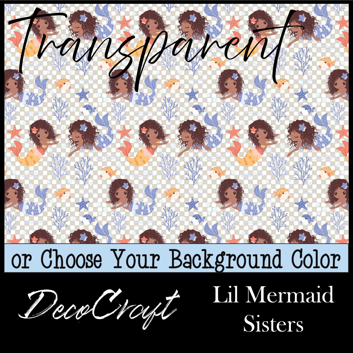 DecoCraft - Transparent - Fairy Tales - Lil Mermaid Sisters