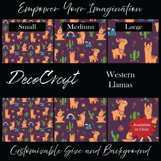 DecoCraft - Fairy Tales - Western Llamas