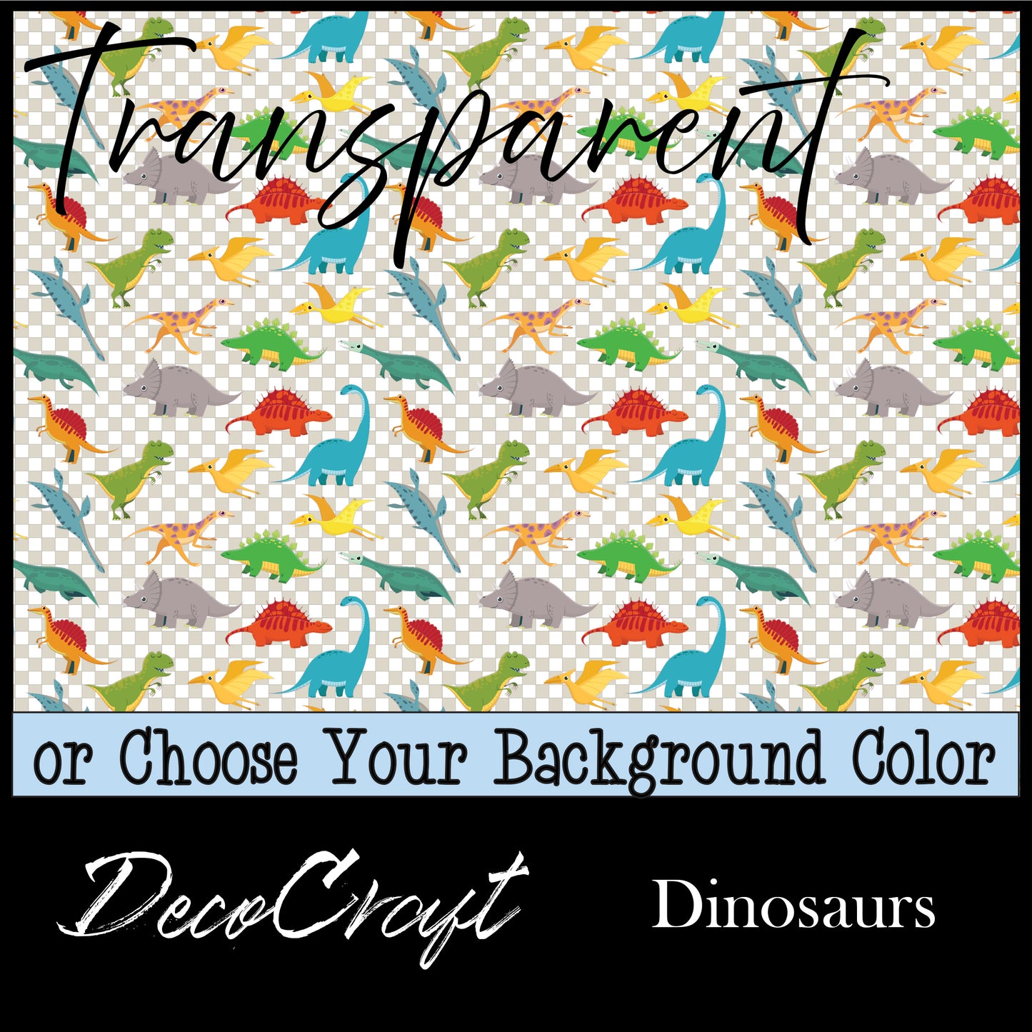 DecoCraft - Transparent - Kids - Dinosaurs