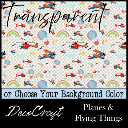DecoCraft - Transparent - Kids - Planes and Flying Things