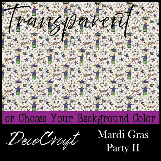 DecoCraft - Transparent - Mardi Gras - Party II
