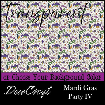 DecoCraft - Transparent - Mardi Gras - Party IV