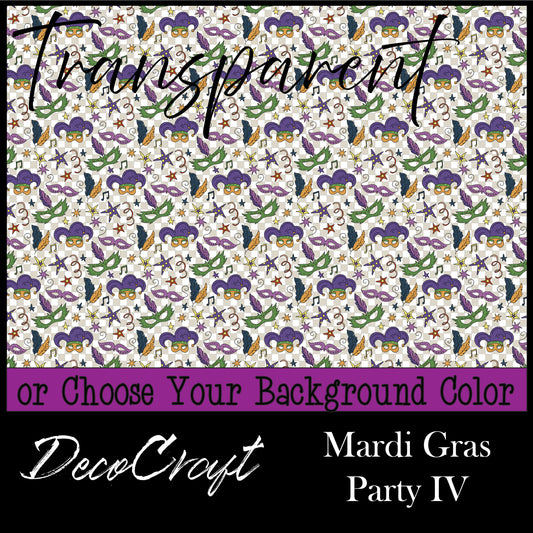 DecoCraft - Transparent - Mardi Gras - Party IV