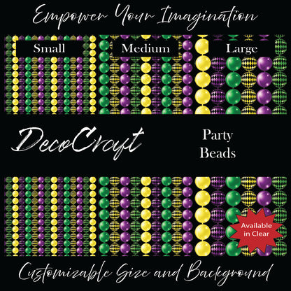 DecoCraft - Mardi Gras - Party Beads