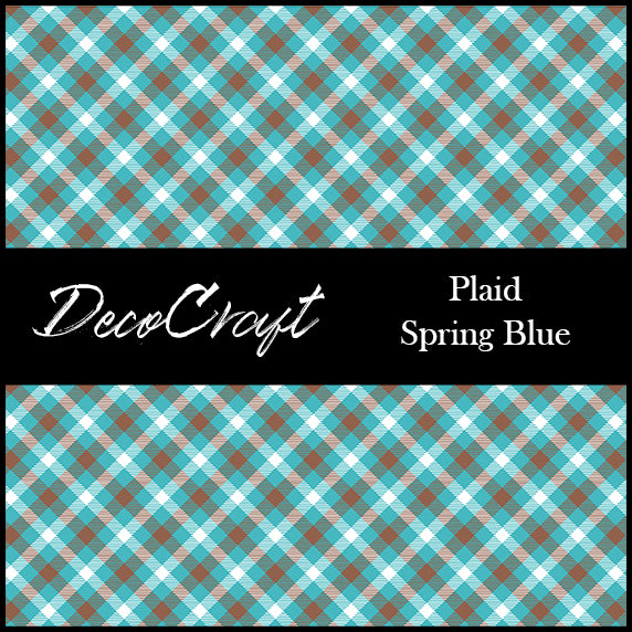 DecoCraft - Plaid - Easter Spring - Blue Plaid