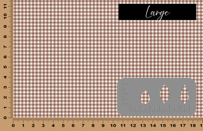 DecoCraft - Plaid - Easter Spring - Brown Gingham