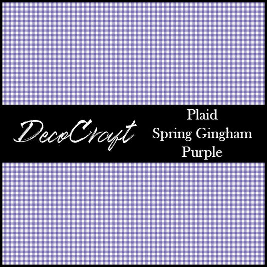 DecoCraft - Plaid - Easter Spring - Purple Gingham