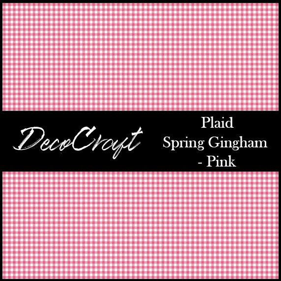 DecoCraft - Plaid - Easter Spring - Pink Gingham