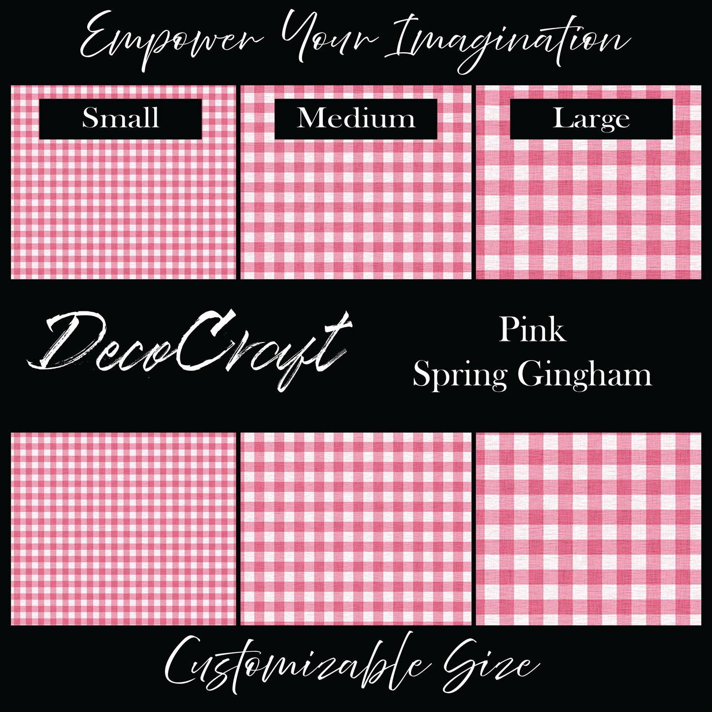 DecoCraft - Plaid - Easter Spring - Pink Gingham