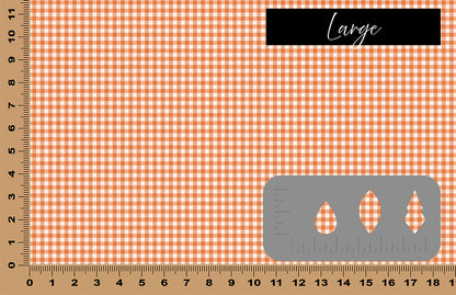 DecoCraft - Plaid - Easter Spring - Orange Gingham