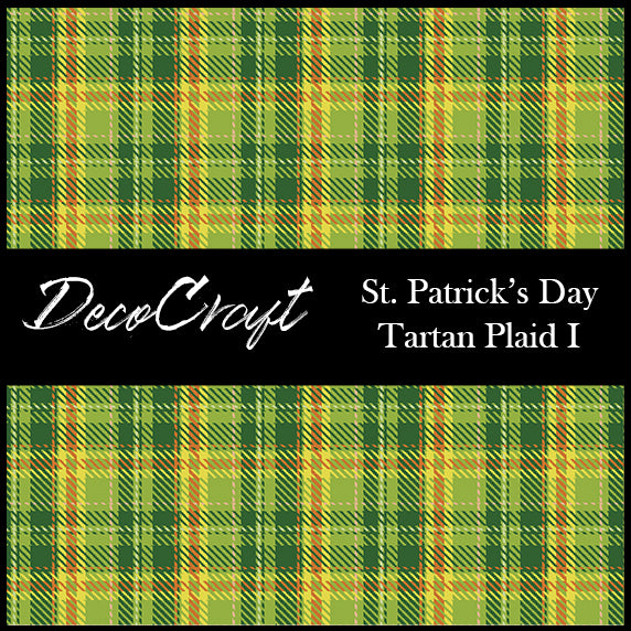 DecoCraft - Plaid - St. Patrick's Day - Tartan Plaid I