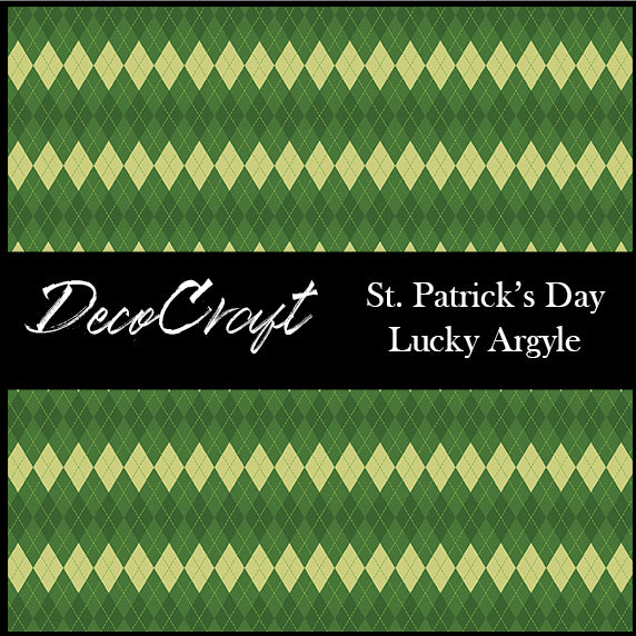 DecoCraft - Plaid - St. Patrick's Day - Lucky Argyle