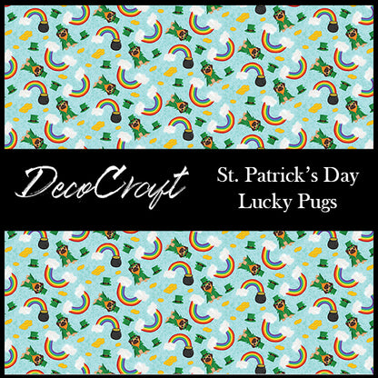 DecoCraft - St. Patrick's Day - Lucky Pugs