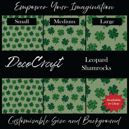 DecoCraft - St. Patrick's Day - Leopard Shamrocks