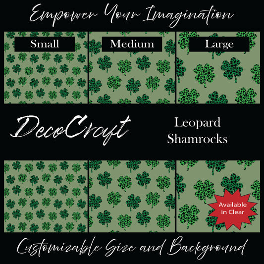 DecoCraft - St. Patrick's Day - Leopard Shamrocks