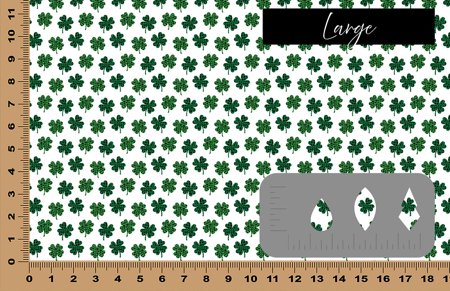 DecoCraft - St. Patrick's Day - Leopard Shamrocks