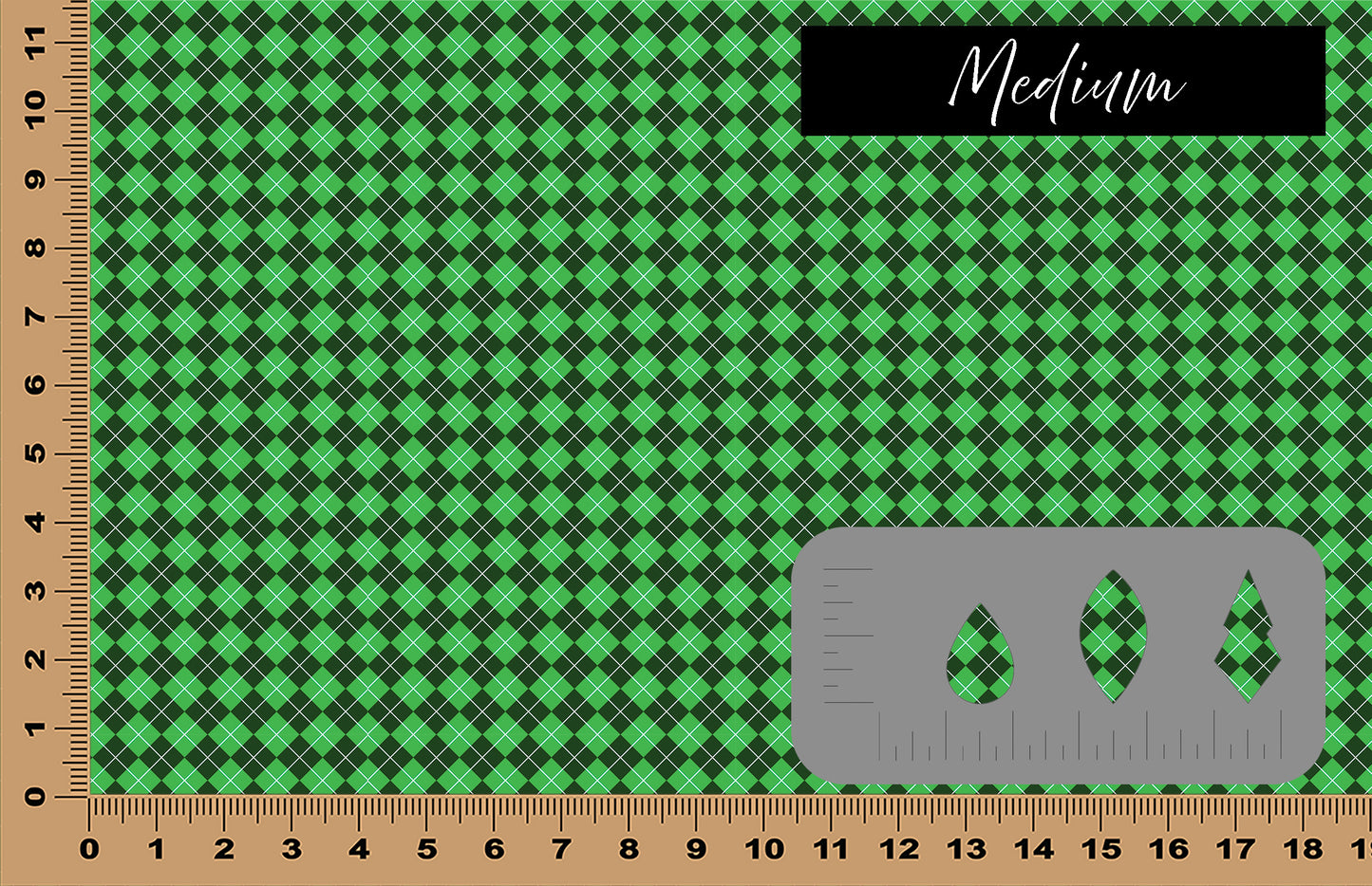 DecoCraft - Plaid - St. Patrick's Day - More Lucky Argyle