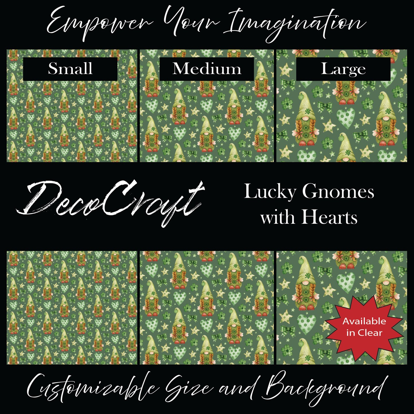 DecoCraft - St. Patrick's Day - Lucky Gnomes with Hearts