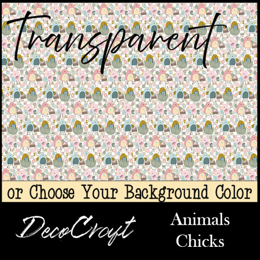 DecoCraft - Transparent - Spring & Easter - Chicks
