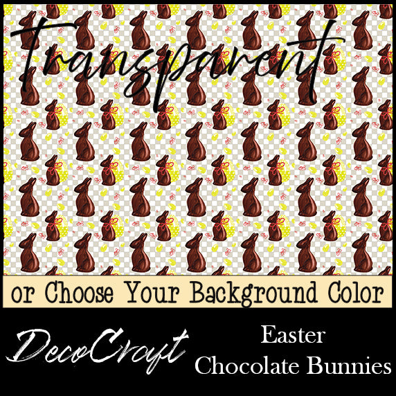 DecoCraft - Transparent - Spring & Easter - Chocolate Bunnies