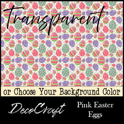 DecoCraft - Transparent - Spring & Easter - Pink Easter Eggs