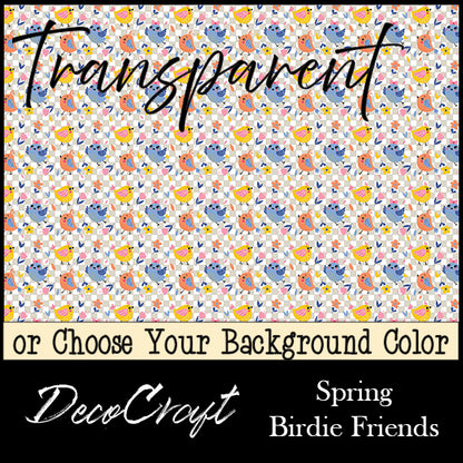 DecoCraft - Transparent - Spring & Easter - Birdie Friends
