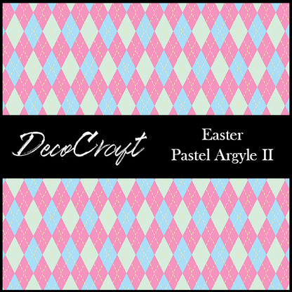 DecoCraft - Plaid - Easter Spring - Pastel Argyle II