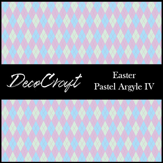 DecoCraft - Plaid - Easter Spring - Pastel Argyle IV