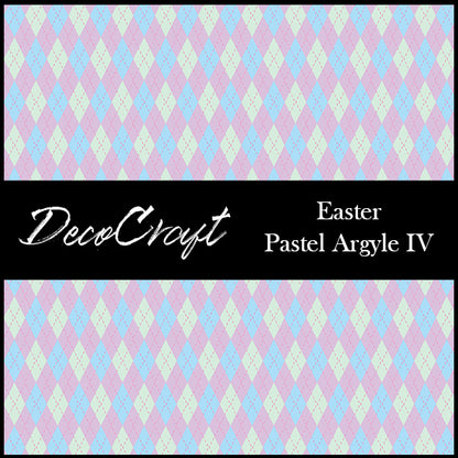 DecoCraft - Plaid - Easter Spring - Pastel Argyle IV