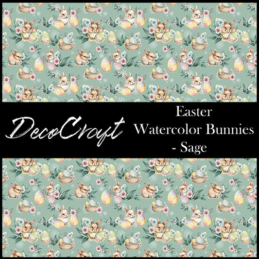 DecoCraft - Spring/Easter - Watercolor Bunnies - Sage