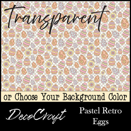 DecoCraft - Transparent - Spring & Easter - Pastel Retro Eggs