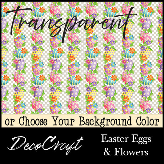 DecoCraft - Transparent - Spring & Easter - Easter Eggs & Flowers