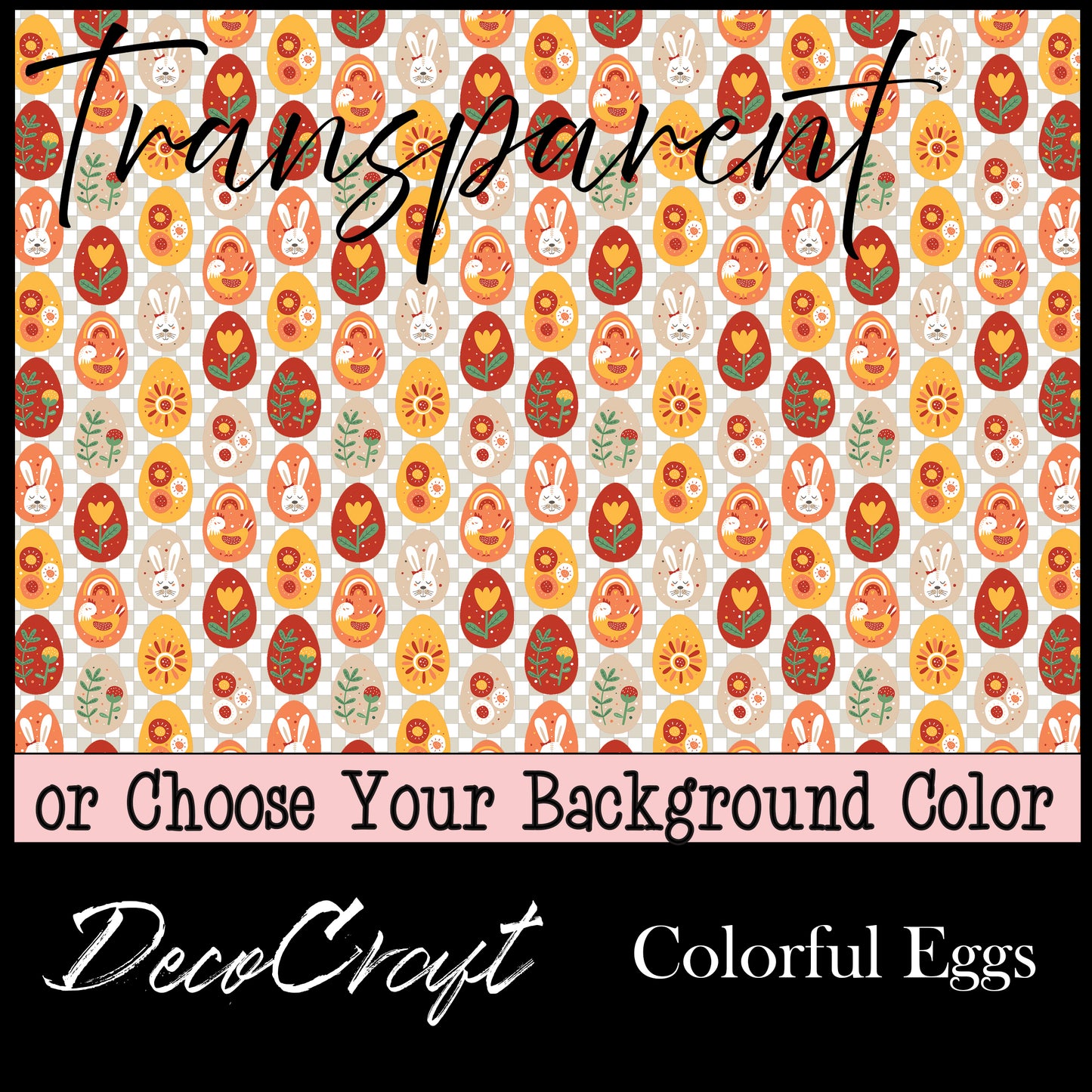 DecoCraft - Transparent - Spring & Easter - Colorful Eggs